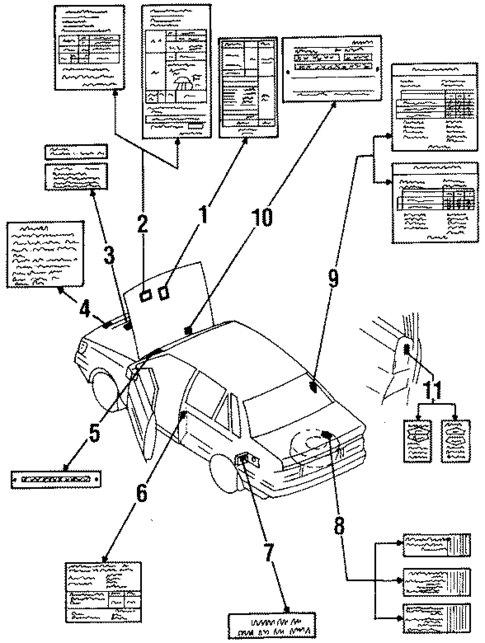 Labels for 1986 Mazda 323 #0