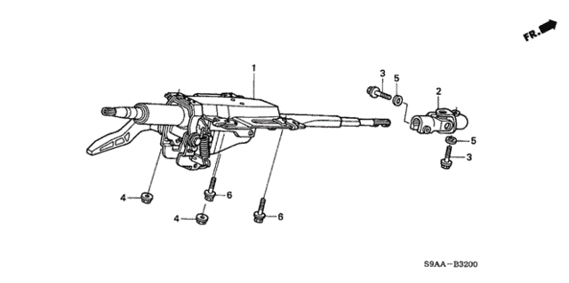 Steering Column for 2006 Honda CR-V #0