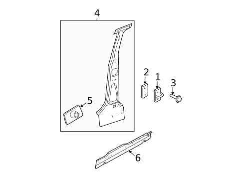 Center Pillar & Rocker for 2006 Chrysler PT Cruiser #0