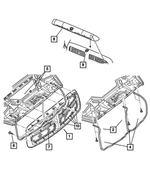 82207280AB - : AIR - FRONT - SHIELD KI  82207280AB for Dodge: Ram 1500, Ram 2500, Ram 3500 Image
