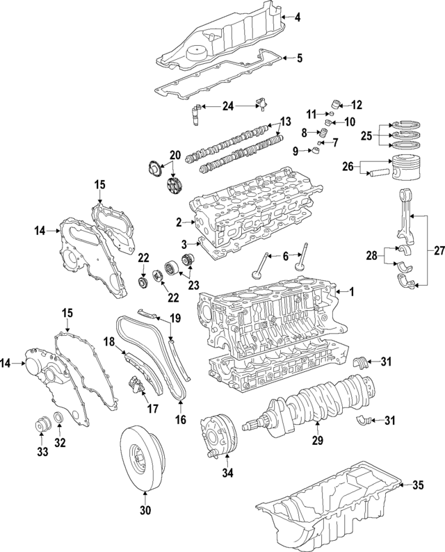 31679514 - Engine: Head Gasket for Volvo Image