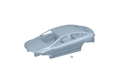 Body-in-White for 2025 Mercedes-Benz EQE 350 #0