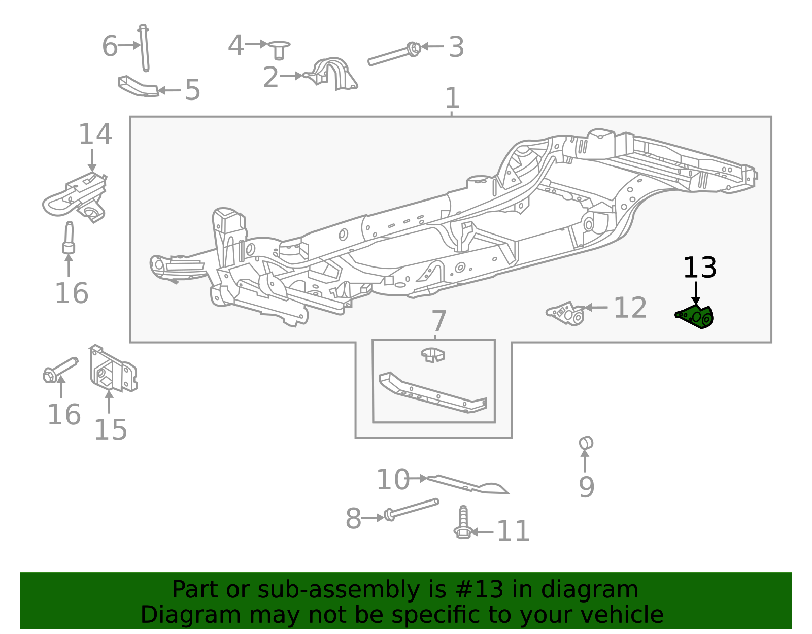 2021-2025 Ford Bronco Bracket Rear Spring MB3Z-5775-AA | Awesome Parts