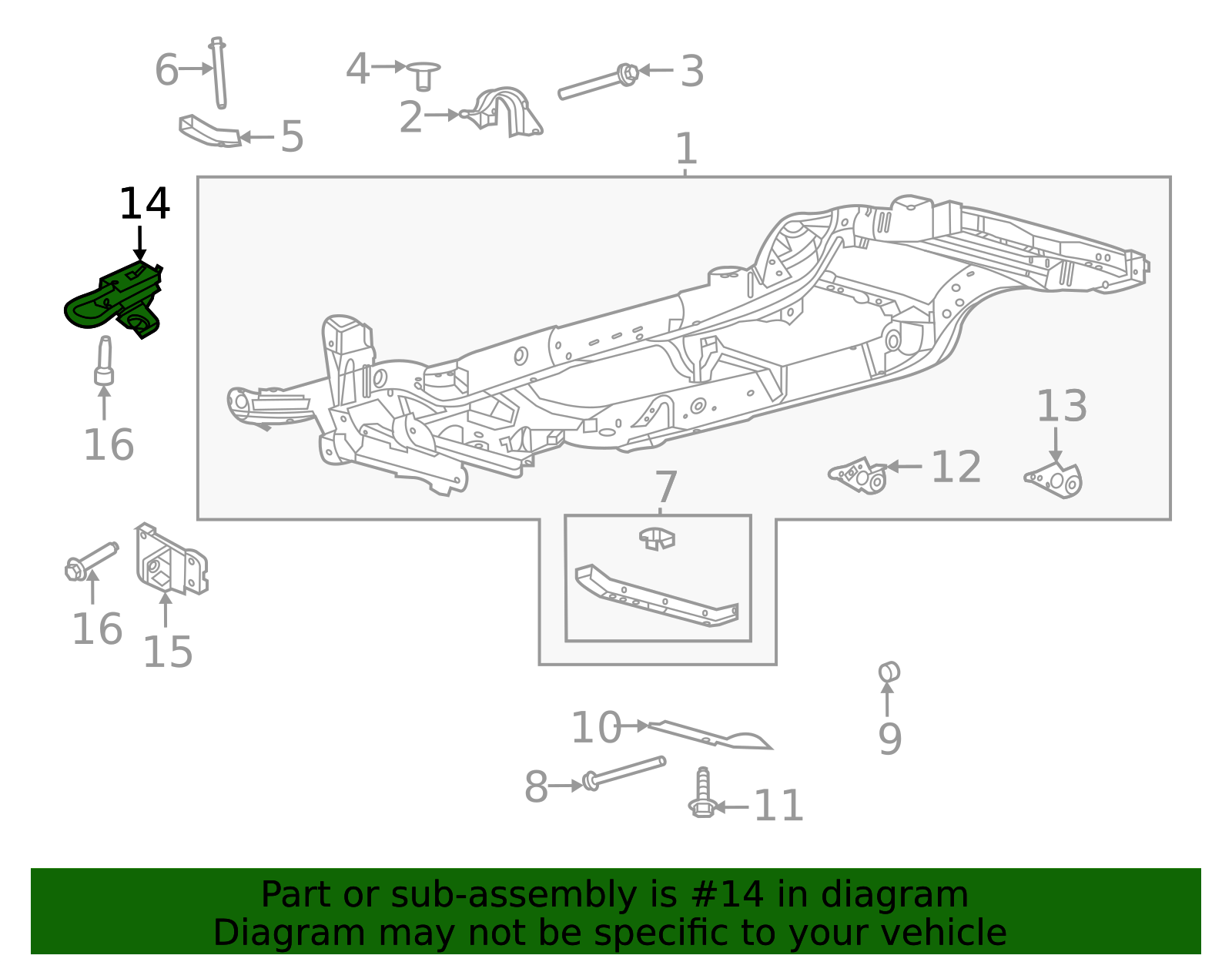 2021-2025 Ford Bronco Tow Hook MB3Z-17A955-A | OEM Parts Online