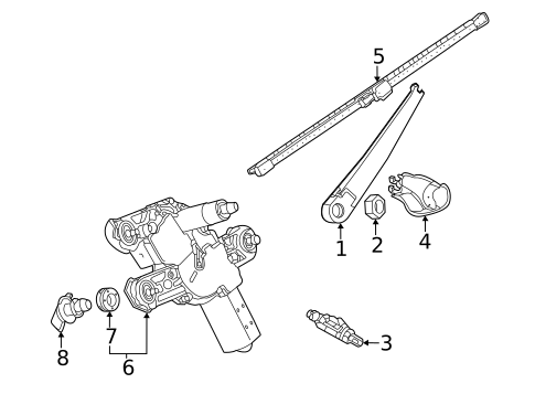 Rear Wiper Components for 2025 Volkswagen GTI #0