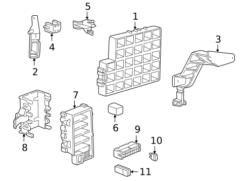 Fuse & Relay for 1999 Porsche 911 #0