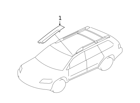 Exterior Trim - Roof for 2007 Mitsubishi Endeavor #0