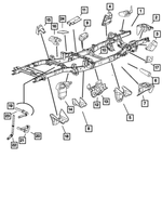 68142651AF - Frame, Bumper and Fascia: Chassis Frame Assembly for Mopar Image