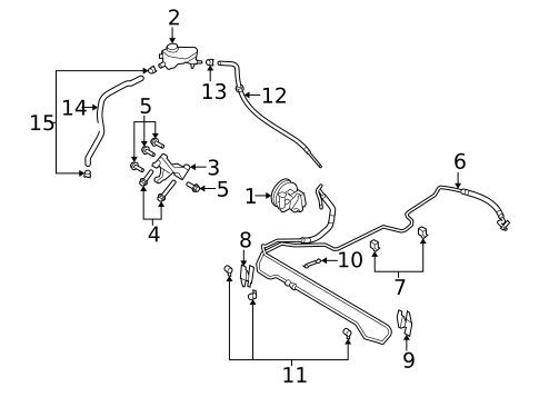 Pump & Hoses for 2007 Saab 9-3 #0