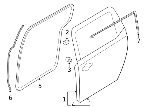 Door & Components for 2020 Kia Sedona #0