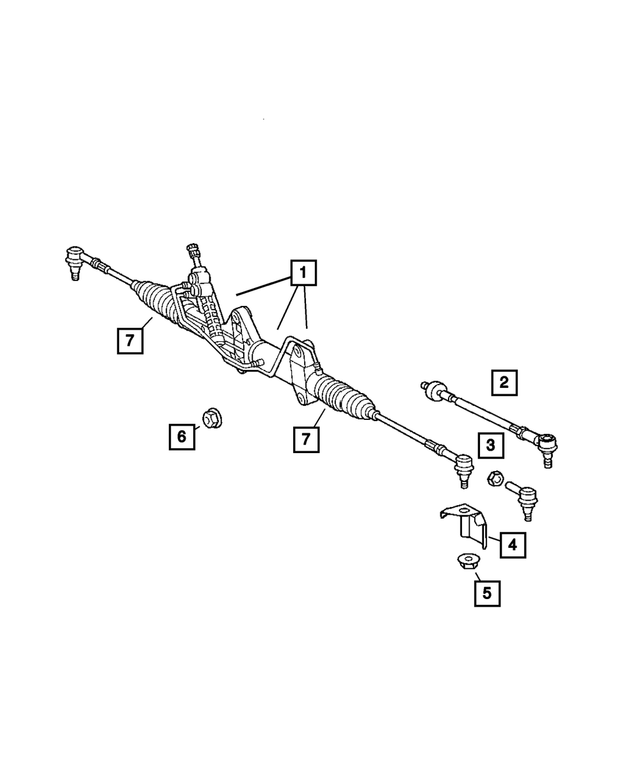 5104094AA - Steering: Power Steering Gear for Mopar Image