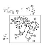 68404378AB - 2.4L I4; Engine PZEV: Exhaust Shield for Mopar Image
