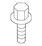 MU140017 - Body: Hinge Bolt for Mitsubishi: Eclipse, Eclipse Cross, Endeavor, Galant, Lancer, Mirage, Mirage G4, Outlander, Outlander PHEV, Outlander Sport Image