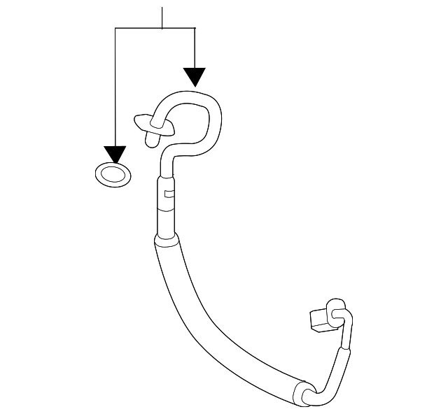 A/C Refrigerant Discharge Hose - Nissan (92490-6CB0A)