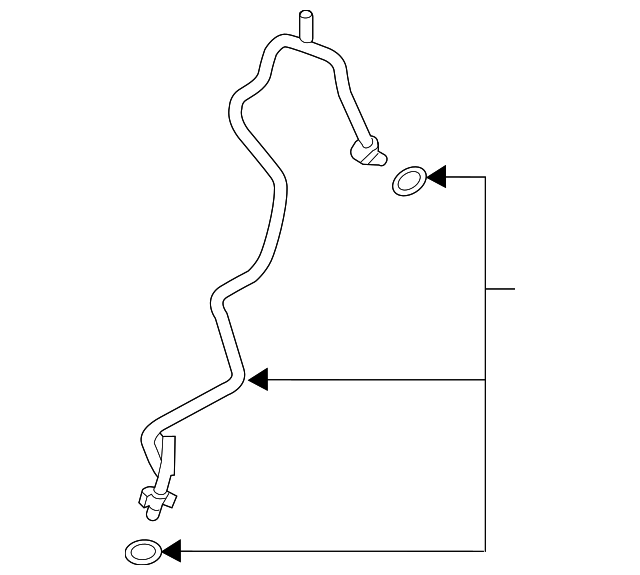 A/C Pipe - Nissan (92440-6CA0A)