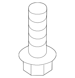 N91079901 - Body: Shield Bolt for Audi Image