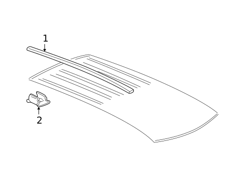 Exterior Trim - Roof for 2008 Chevrolet Uplander #0