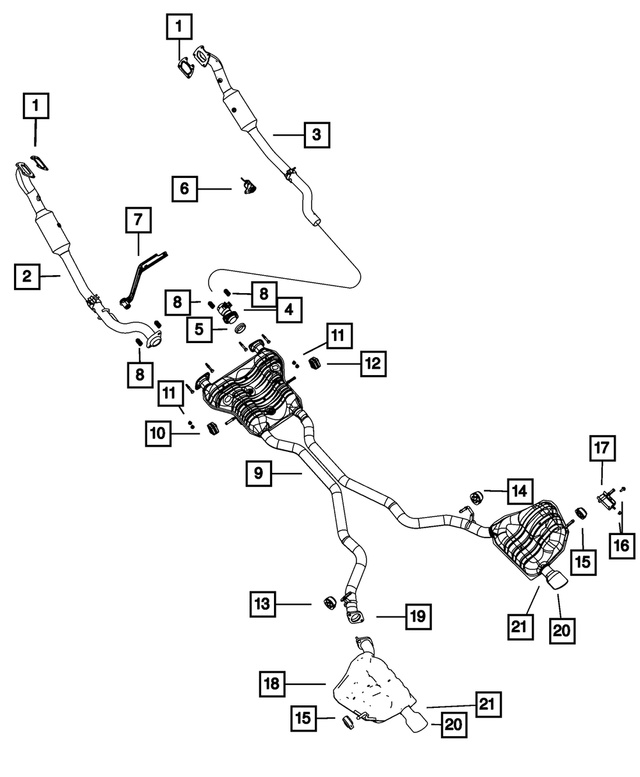 68072213AD - Exhaust: Exhaust Extension Pipe for Mopar Image