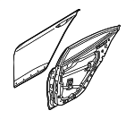 77004G2010 - Body: Door Shell for Hyundai: Ioniq Image