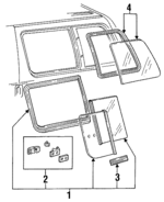F19Z1125722D - Body: Glass for Ford: Aerostar Image