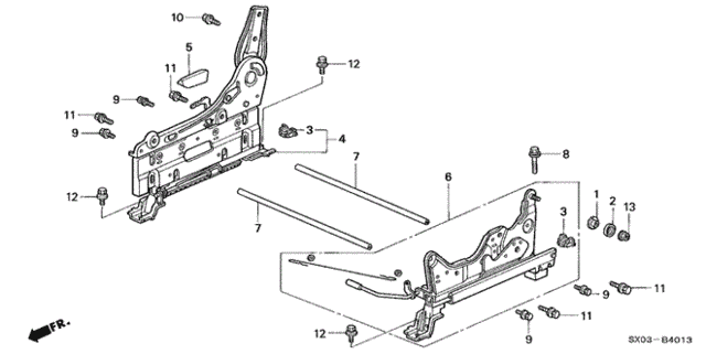 Right Front Seat Components ('95-'97) for 1997 Honda Odyssey #0