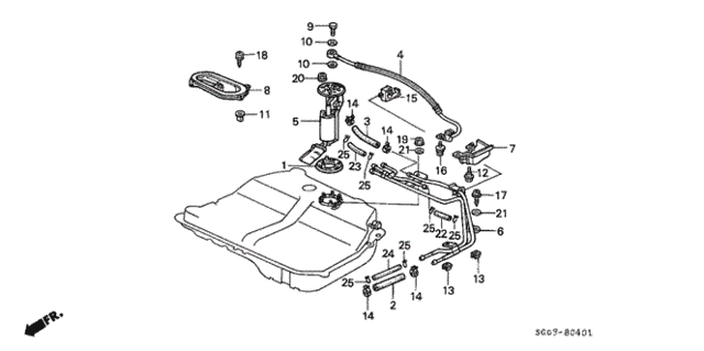 Fuel Pump for 1987 Acura Legend #0