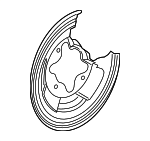 43253TLAA01 - Brakes: Backing Plate for Honda Image