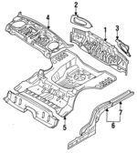 MB945089 - Body: Rear Body Panel for Dodge: Colt Image