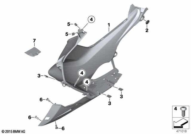 46637725321 - : Flap For Expansion Tank for BMW-Motorrad Image