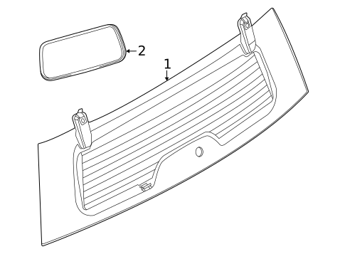 Glass - Lift Gate for 2022 Ford Bronco Sport #0