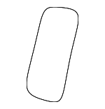 8451365D00 - Body: Door Glass Fastener for Suzuki Image