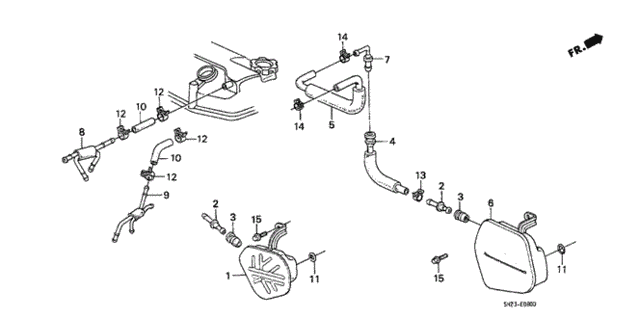 Breather Chamber for 1988 Honda CRX #0
