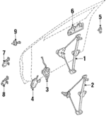MB517774 - : Window Regulator for Mitsubishi: Eclipse Image