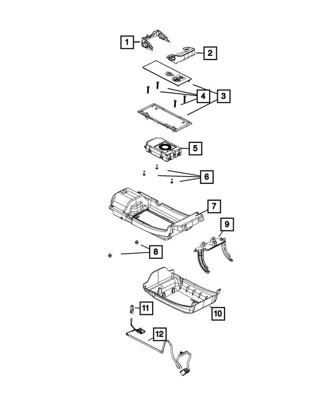 68243534AA - Interior Trim: Storage Tray Mat for Mopar Image