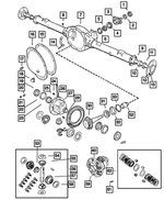 4720973AB - : Ring And Pinion Gear Kit for Mopar Image