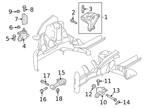 Engine & Trans Mounting for 2016 Hyundai Veloster #0