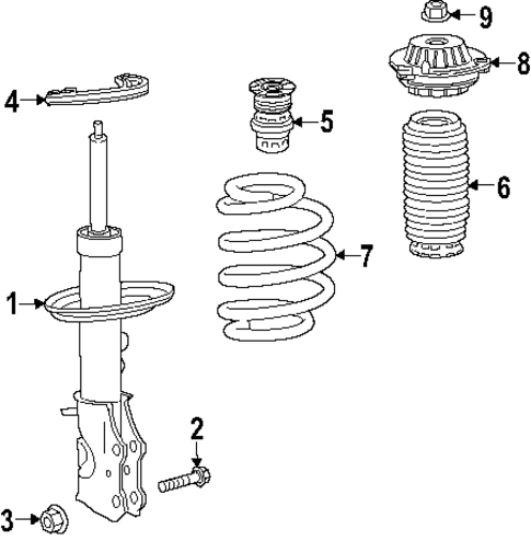 Struts & Components for 2025 GMC Acadia #0