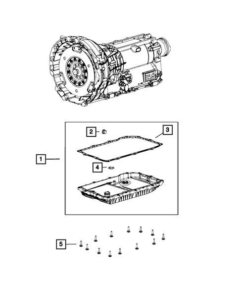 Case, Extension, Oil Pan, and Indicator (Dipstick) for 2019 Ram 1500 Classic #1