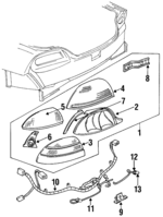 5977802 - Electrical: Tail Lamp Assembly for Pontiac: Grand Am Image