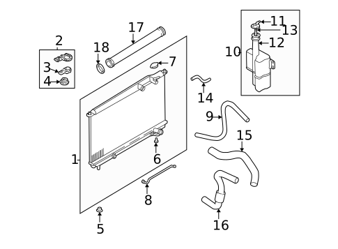 Radiator & Components for 2002 Hyundai Sonata #0