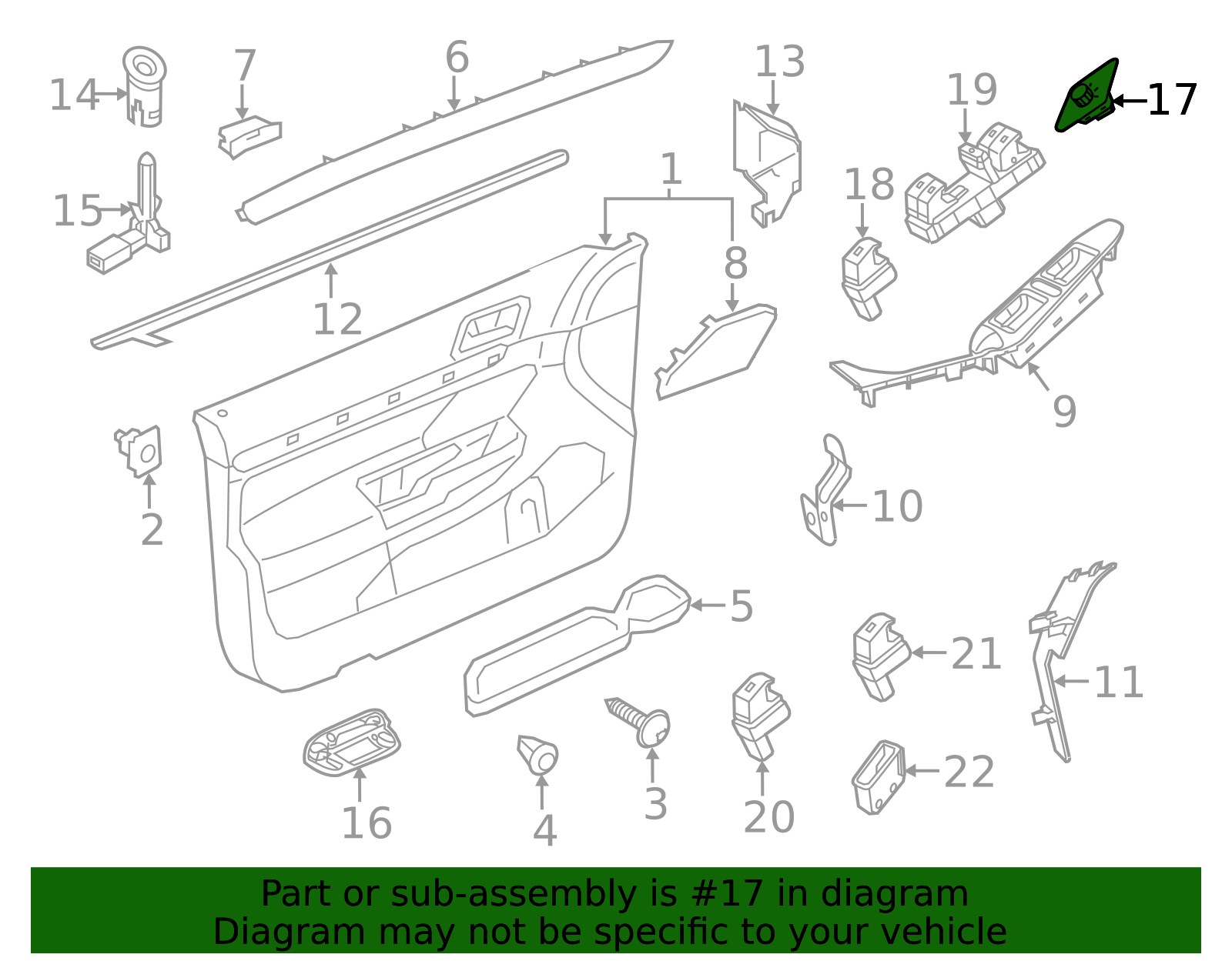 2011-2018 Volkswagen Jetta Mirror Switch 5C7-959-565-P-XSH | OEM Parts  Online 互換性がある Sagitar用車用バックミラースイッチ Jetta Mk6 2011-2014 16D 959 565 B 車用バッ