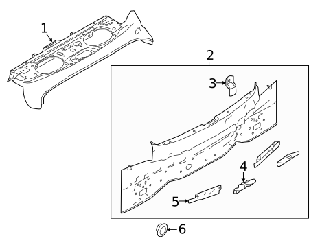Rear Body for 2021 INFINITI Q60 #0