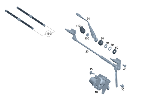 4639064202 - : Wiper Motor for Mercedes-Benz Image