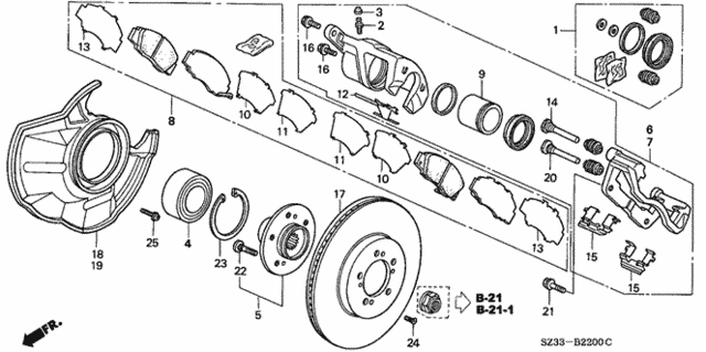 Front Brake for 1999 Acura RL #0