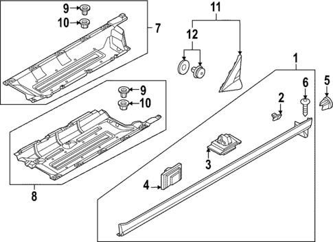 Exterior Trim - Pillars for 2025 Kia Sportage #0