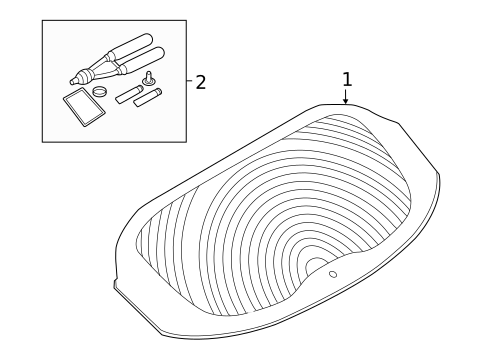 Glass - Lift Gate for 2021 Jaguar E-Pace #0