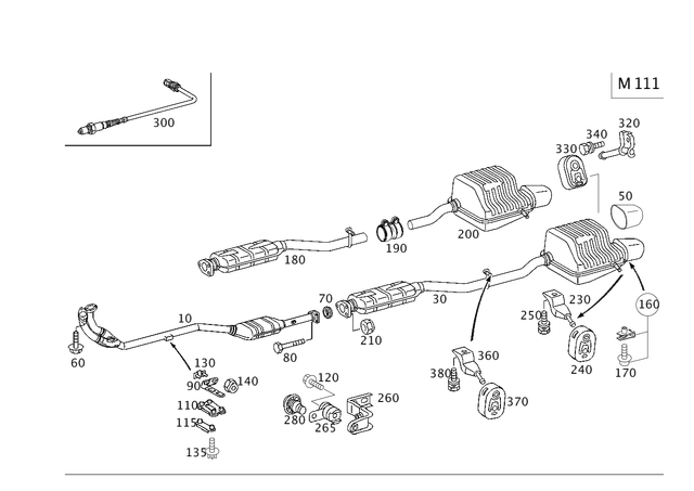 2034904419 - Exhaust System: Exhaust Pipe for Mercedes-Benz: C230 Image image