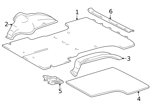 Interior Trim - Rear Body for 1997 Toyota 4Runner #0