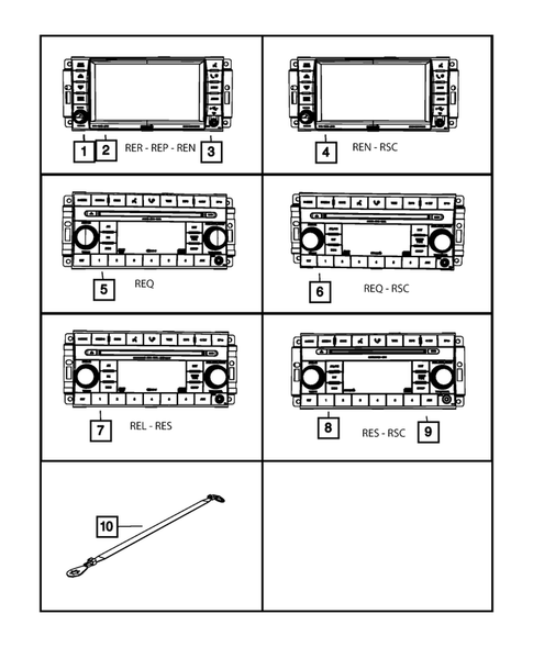 Radio, Antenna, Speakers, DVD, and Video systems for 2009 Dodge Charger #1