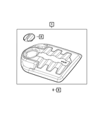 68149244AA - Engine: Engine Cover Cap for Chrysler: 200 | Dodge: Avenger, Durango | Jeep: Cherokee, Grand Cherokee Image